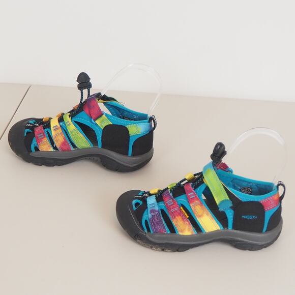 Keen Newport H2 Sandals Rainbow Tie-dye Waterproof Kids Size 12 Sandals - Picture 5 of 10